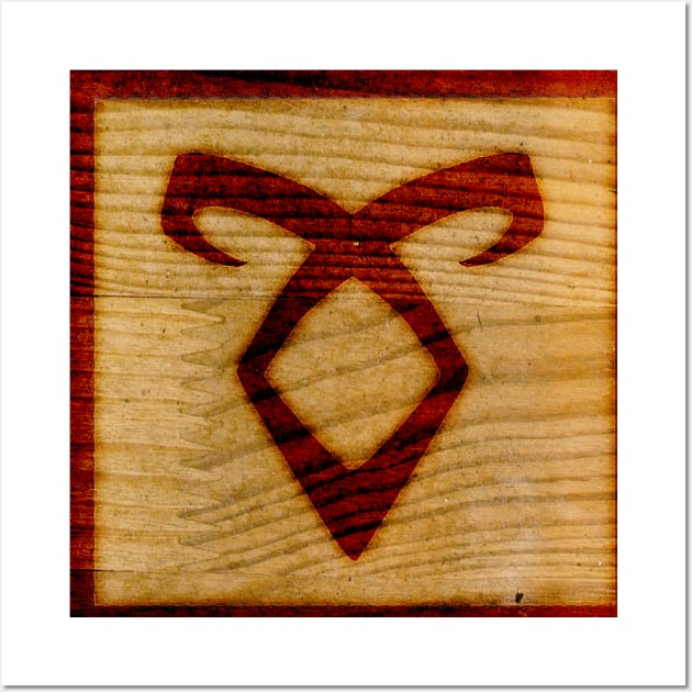 Wood Burned Angelic Rune Wall Art by AjDreamCraft